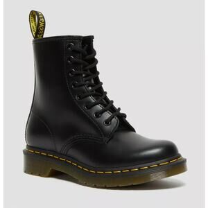 Dr. Marten's 1460 Smooth Leather Lace Up Ankle Boots Black Womens Size US 6 UK 4